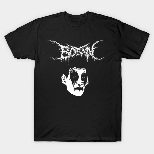 Black Metal Boban T-Shirt by calebjsaenz